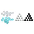 20 Pcs Marbles 16mm Marbles Glass Balls Toy Blue and Transparent