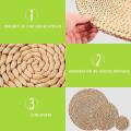 10pcs Round Weave Placemat for Table,pots,12 Inch,8 Inch,4 Inch