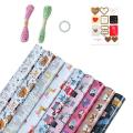 Pet Pattern Birthday Wrapping Paper Set Of 9,present Gift for Kids