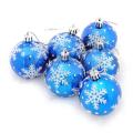 6pcs 6cm Christmas Balls Christmas Tree Decorations Gift -gold