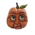 Fall Fake Pumpkin with Rich Expression for Halloween Decoration D