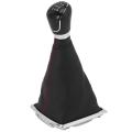 5 Speed Gear Stick Shift Knob&dust Boot Cover