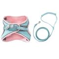 Training Walking Leads for Small Cats Dogs Floral Adjust (pink L )