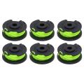 6 Pack Rac143 String Trimmer Replacement Spool Line for Ryobi 36v