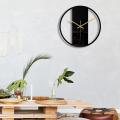 11.8 Inch Transparent Wall Clock Quartz Clocks for Home Decorative