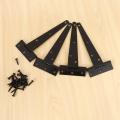 8 Pcs 6 Inch Door Hinges T-strap Tee for Wooden Gates Hinges (black)