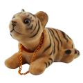 2x Car Bobbing Head Tiger Shape Nodding Dog Decor