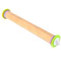 Adjustable Wood Rolling Pin with Removable Rings,dough Roller