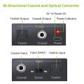Bi-directional Coaxial Converter, Optical Spdif Toslink Converter