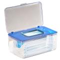 Mask Box, Transparent Paper Box, Desktop Tissue Box(blue)