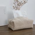 Jute Simple Tissue Box Pumping Tissue Case Car Towel Home Decor-c