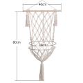 Macrame Cat Hammock, Hanging Cat Bed with Flower Holder, for Cats