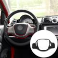 For Benz Smart 2009-2015 Car Steering Wheel Panel Cover,carbon Fiber