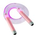 Led Glowing Jump Rope Adjustable 2.8m Light Up Skipping Rope Pink
