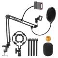 Adjustable Mic Desk Mount Stand for Live Streaming Recording Game