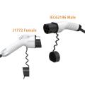 Ev Car Charger Plug 16a Type1 to Type2 Saej1772 to Iec62196-2