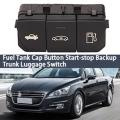 Car Fuel Tank Cap Button Trunk Luggage Switch for Peugeot 508 508sw