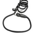 3pcs 1.0 X 140cm Pet Dog Nylon Adjustable Loop Lead Collar (black)