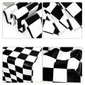 10 Pack Table Runner Polyester Decor Classic Black and White Lattice