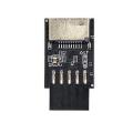 Motherboard Usb2.0 9pin to Type-c A-key Front Connector Converter
