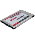 Pcmcia to Usb 2.0 Cardbus Dual 2 Port 480m Card Adapter for Laptop