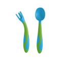 Misuta Baby Training Fork,spoon Kit Flectional Handle Tableware 3
