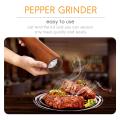 Salt and Pepper Grinders,wood Salt& Mill Set with Spoon for Cooking