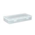 Rectangular Empty Clear Plastic Box with Lids (10.2 X 5 X 1.6 Inch)