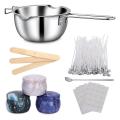 Candle Making Kit, Beginners Kit Wax Melting Pot, 3pcs Tins