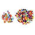 100x Plastic Buttons Sewing Diy Craft Decals for Children Plum Flower