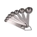 Stainless Steel Measuring Spoons Set Of 7 Stackable Measure