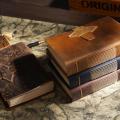 A5 Carved Brown Retro First Layer Cowhide Handmade Kraft Paper Diary