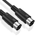 2-pack 5-pin Din Midi Cable, 3-feet Male to Male for Midi Keyboard