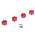 Aluminum Alloy 12mm Combiner Wheel Hub Hex Adapter for Wltoys,red