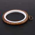 4 Pieces Embroidery Hoop Imitated Wood for Craft Sewing and Hanging