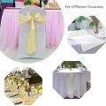 5 Pcs Satin Table Runner Ivory 12x108 In Table Runners for Wedding