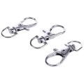 20pcs Metal Lobster Trigger Swivel Clasp Key Ring Keychain 35mm