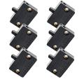 6pcs Door Led Switch for Closet Light,electrical Lamp Switches,black