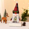 Christmas Gnome Doll with Antlers, for Christmas Party Supplies, B