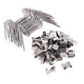 100 Pcs Stainless Steel Greenhouse Glass Pane Fixing Clips