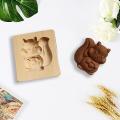 Wooden Cookie Mold Shortbread Mold Diy Cookie Mold 3d Wooden(rose)