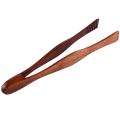 1 Pcs Bbq Tools 26.5cm Wooden Protection Food Outdoor Portable Tongs