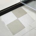 6pcs Anti-slip Splicing Pvc Bathroom Kitchen Mat 30x30cm Dark Grey