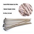 100pcs Wicks for Soy Candles, 8 Inch Pre-waxed Candle Wick with Base