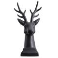 Creative Ceramic Sculptures Deer Figurine Home Decoration(black)