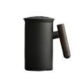 Ceramic Mug Office Tea Cup with Cover Filter Liner Ceramic Mug -b