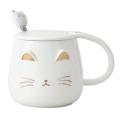 Cat Mug with Spoon Gifts for Women Wife Mum Friend Teacher B