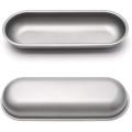 Hot Dog Mold Carbon Steel Sausage Molds Non Stick Bakeware Oval 3pcs