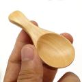8pcs Small Wooden Salt Spoon Solid Wood Condiments Spoon