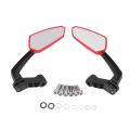 Motorcycle Rearview Mirror with M8 M10 Threaded Bolts Atv Scooter Red